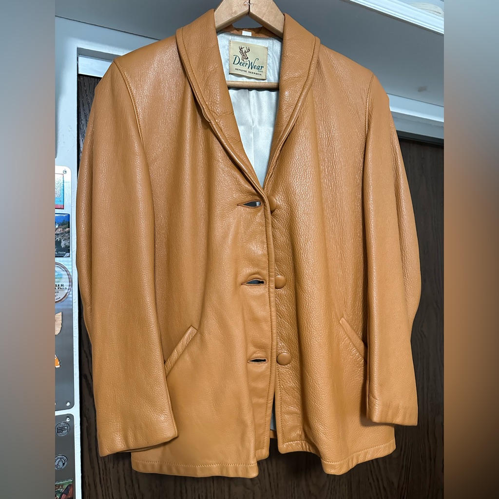 Vintage Western Deer Skin Jacket / Blazer. Women Small.